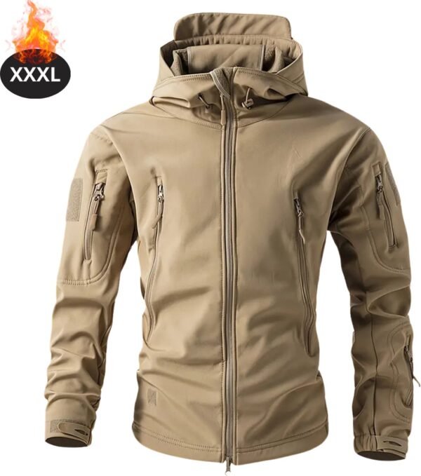 Nivard Skipak - SkiBroek - Skijas - Ski Suit - Wintersport - Heren - Winter - Warm Fleece - Beige - Maat XXXL