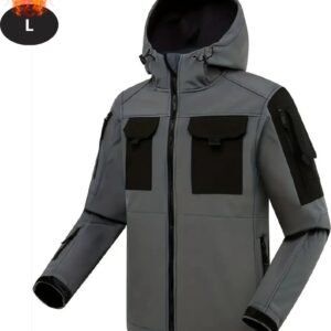 Nivard Skipak - SkiBroek - Skijas - Ski Suit - Wintersport - Heren - Winter - Warm Fleece - Grijs - Maat L