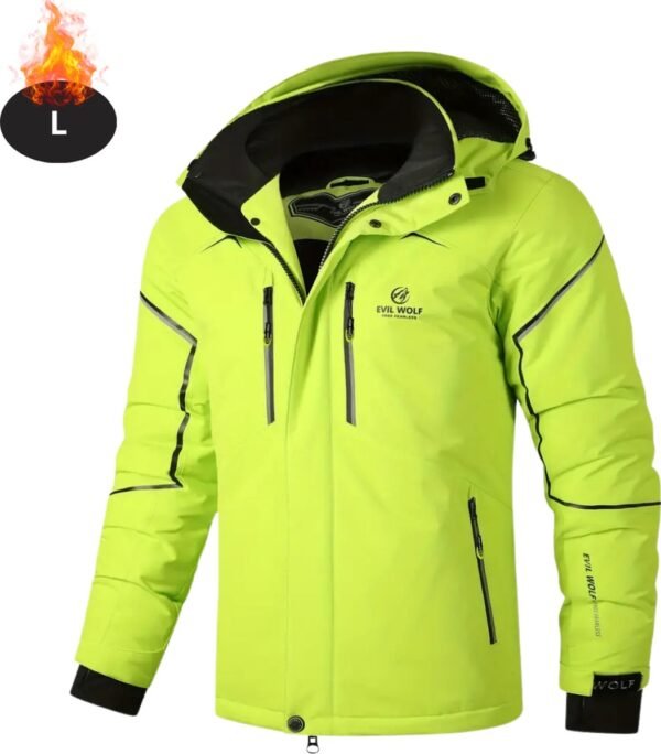 Nivard Skipak - SkiBroek - Skijas - Ski Suit - Wintersport - Heren - Winter - Warm Fleece - Groen - Maat L