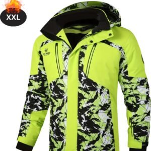 Nivard Skipak - SkiBroek - Skijas - Ski Suit - Wintersport - Heren - Winter - Warm Fleece - Groen - Maat XXL