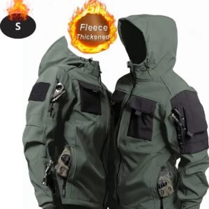 Nivard Skipak - SkiBroek - Skijas - Ski Suit - Wintersport - Heren - Winter - Warm Fleece - Legergroen - Maat S