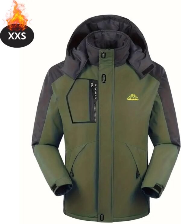 Nivard Skipak - SkiBroek - Skijas - Ski Suit - Wintersport - Heren - Winter - Warm Fleece - Legergroen - Maat XXS