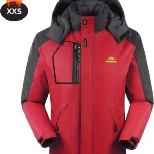Nivard Skipak - SkiBroek - Skijas - Ski Suit - Wintersport - Heren - Winter - Warm Fleece - Rood - Maat XXS