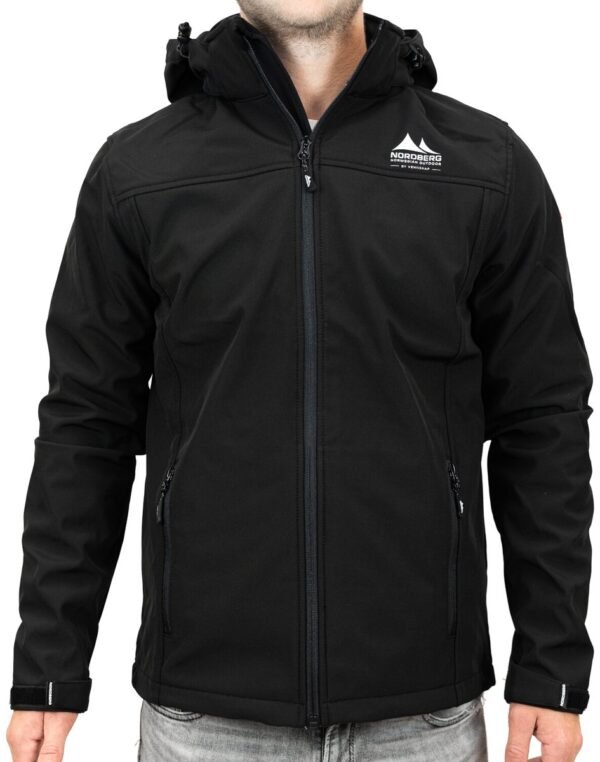Nord Berg Softshell Jas Sportjas - Maat L - Mannen - zwart