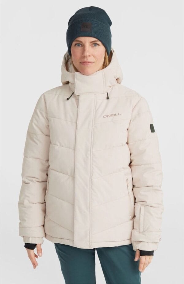 O'Neill Z.E.N. Puffer Hybrid ski jas dames beigen - maat M