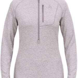 Odlo Tencia Fleece Met Halve Rits Grijs,Paars XS Vrouw
