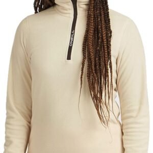 O'neill Fwc Cruz Jack's Polartec Fleece Met Halve Rits Beige M Vrouw