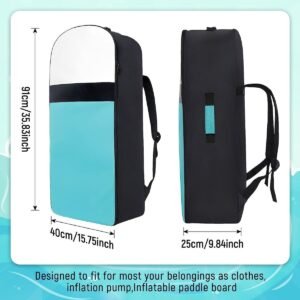 Opblaasbare Paddleboard Tas - Draagbare Rugzak - Reizen Watersport - Scheurbestendig Oxford - 91x40x25 cm