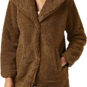 Oversized Sherpa Jas voor Dames - Mediumground