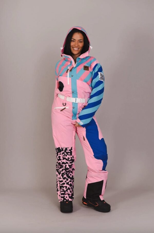 Penfold in roze skisuite - Curved Fit - Dames