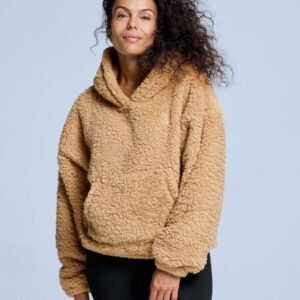 Poederbaas Fluffy Hoodie Dames - Four Seasons Warm Sand - Maat XS