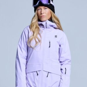 Poederbaas Ski-jas Dames - Freeride 3L Hardshell - Lila - Maat XS
