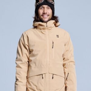 Poederbaas Ski-jas Heren - Freeride 3L Hardshell - Warm Sand - Maat S