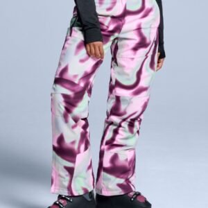 Poederbaas Skibroek Dames - Arty 2L Insulated - Tie Dye Pink Multi - Maat M