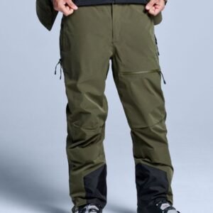 Poederbaas Skibroek Heren - Freeride 3L Hardshell - Olive Green - Maat M