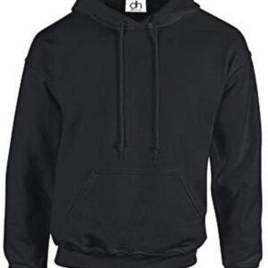 Premium Unisex Zwarte Hooded Fleece Jumper XS-6XL - Zware Katoenen Trui