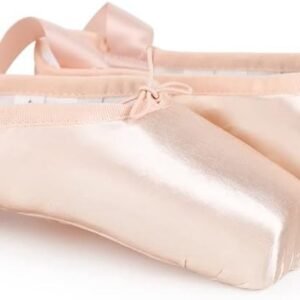 Professionele Satijnen Ballet Pointe Schoenen met Siliconen Teentjes en Genaaid Lint voor Dansers en Dansliefhebbers