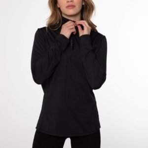 Protest FABRIZ - Top met 1/4 ritssluiting Dames - True Black