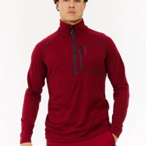 Protest PRTRekody - Top met 1/4 ritssluiting Heren - Velvet Red