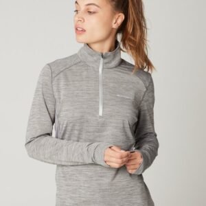 Protest PRTSENNA - Top met 1/4 ritssluiting Dames - Dark Grey Melee