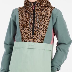 Protest Prtapel - Skijas Dames - Anorak - Winterjas - Waterkolom 10K - Green Baygreen