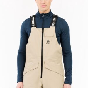 Protest Prtdario - Skibroek Heren - Waterafstotende afwerking - Zak met rits - Waterkolom 10K - Bamboobeige