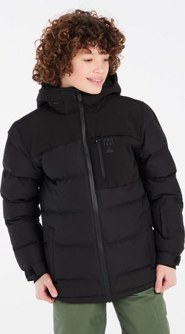 Protest Prtdevun Jr - Winterjas Jongens - Waterafstotende afwerking - Skijas - True Black