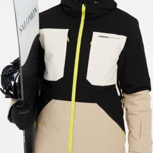 Protest Prtenstone - Skijas Heren - Waterafstotende afwerking - Winterjas - Waterkolom 10K - Bamboobeige