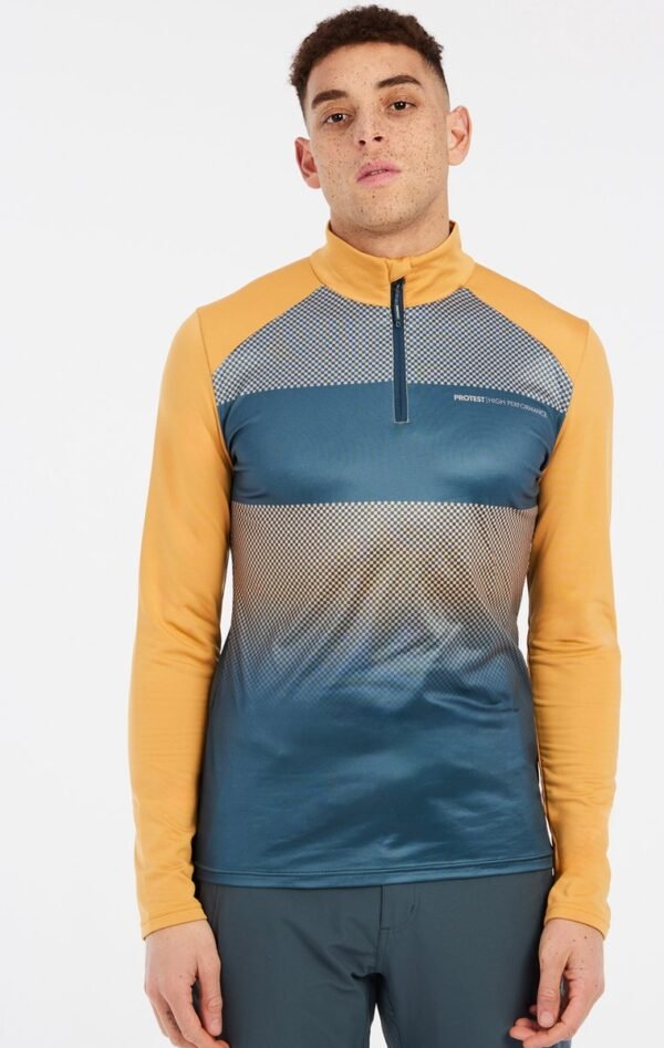 Protest Prtenville - Skipully Heren - Lange mouwen - 1/4 rits - Yale Blue