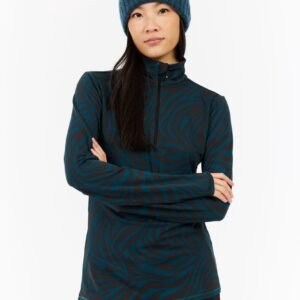 Protest Prtesher - Skipully Dames - Lange mouwen - 1/4 rits - Rainstorm Blue