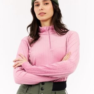 Protest Prtgail - Skipully Dames - Lange mouwen - 1/4 rits - Vintage Pink