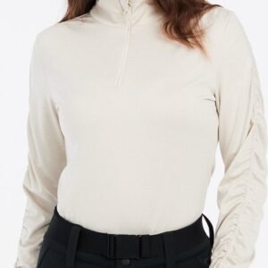 Protest Prthey - Skipully Dames - Lange mouwen - 1/4 rits - Kitoffwhite