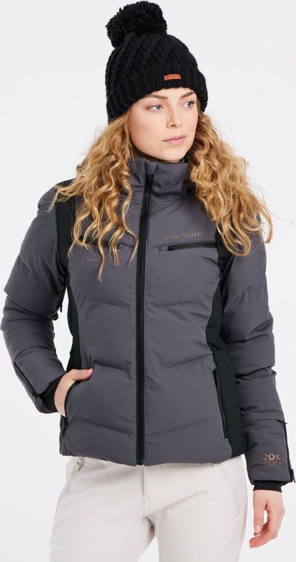 Protest Prtiku - Skijas Dames - Waterafstotende afwerking - Winterjas - Waterkolom 20K - Shadow Grey