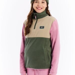 Protest Prtinke - Skipully Meisjes - Lange mouwen - 1/4 rits - Fleece - Vintage Pink