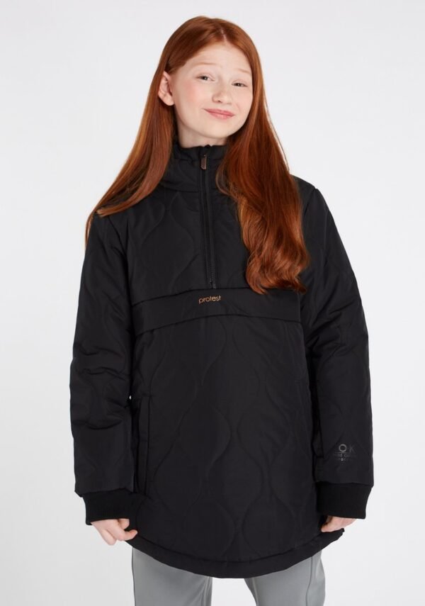 Protest Prtlisa Jr - Skijas Meisjes - Capuchon - Winterjas - Anorak - True Black