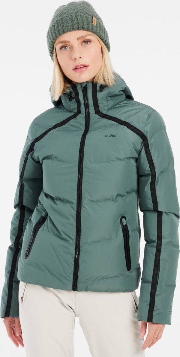 Protest Prtonyx - Skijas Dames - Waterafstotende afwerking - Winterjas - Waterkolom 10K - Evergreen