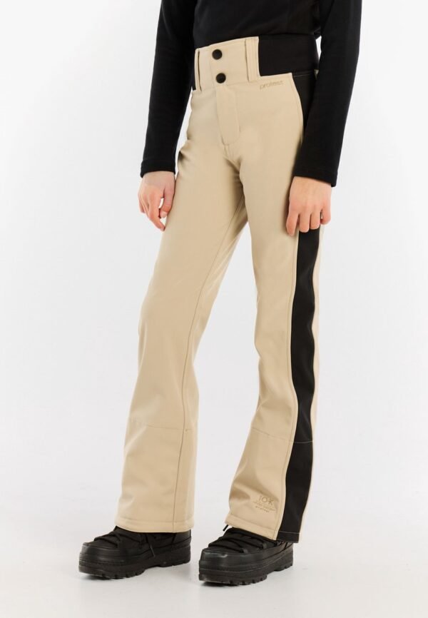 Protest Prtproud Jr - Skibroek Meisjes - Waterafstotende afwerking - Waterkolom 10K - Bamboobeige
