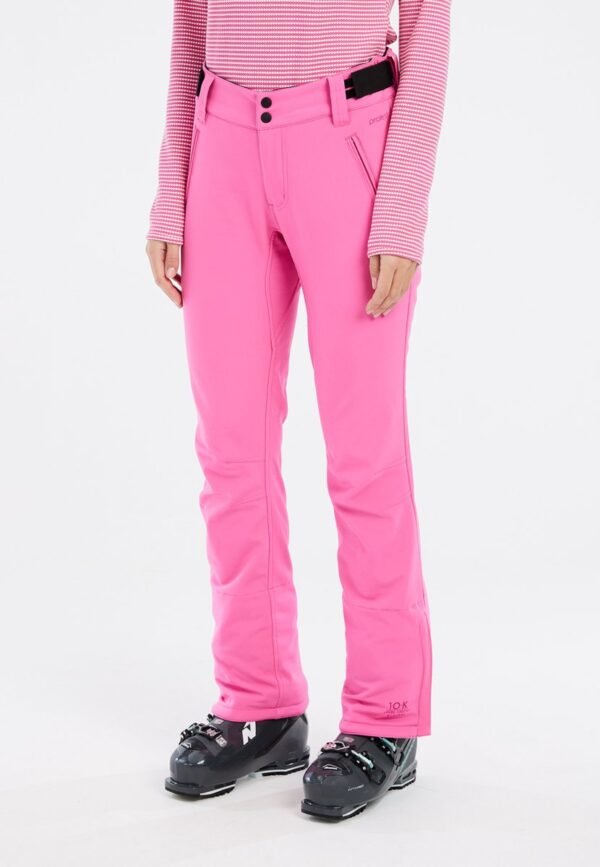 Protest Prtrelole - Skibroek Dames - Softshell - Verstelbare schouderbanden - Waterkolom 10K - Foxy Pink