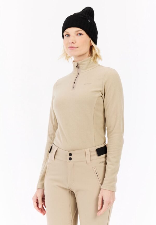 Protest Prtremutez - Skipully Dames - Lange mouwen - 1/4 rits - Bamboobeige