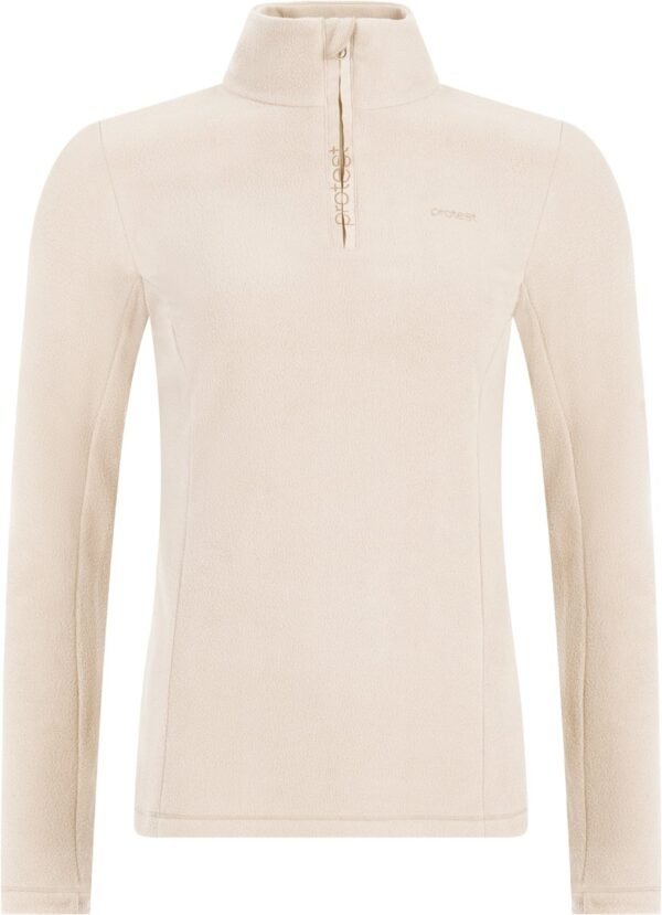 Protest Prtremutez - Skipully Dames - Lange mouwen - 1/4 rits - Kitoffwhite