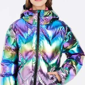 Protest Prtselina Jr - Winterjas Meisjes - Waterafstotende afwerking - Skijas - True Black