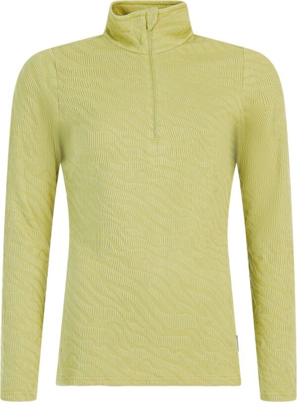 Protest Prtshirley - Skipully Dames - Lange mouwen - 1/4 rits - Tijgerprint - Olivine Green