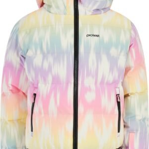 Protest Prtsolina - Skijas Meisjes - Panterprint - Puffer winterjas - Waterkolom 10K - Winterjas