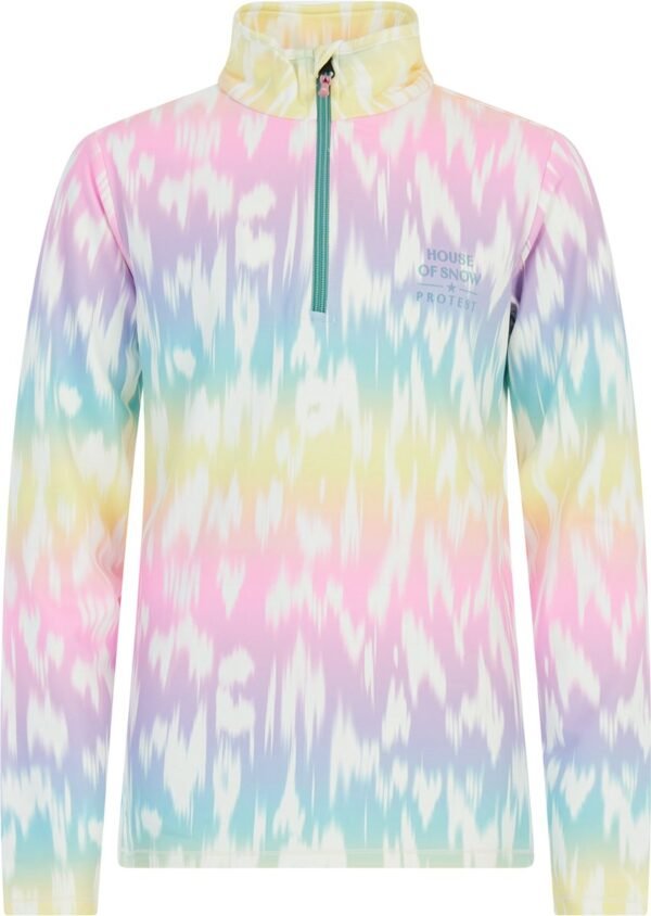 Protest Prtxray - Skipully Meisjes - Lange mouwen - 1/4 rits - Sterrenprint - Glacial Blue