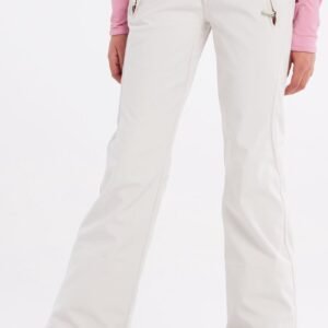 Protest Relole - Skibroek Meisjes - Softshell - Verstelbare schouderbanden - Waterkolom 10K - Kitoffwhite