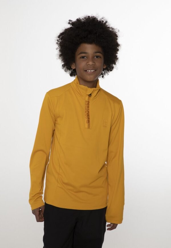 Protest Willowy Jr - Skipully Jongens - Lange mouwen - 1/4 rits - Dark Yellow