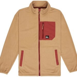 Quiksilver Ice Field Fleece Met Volledige Rits Beige 10 Years Jongen