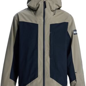 Quiksilver Ultralight Stretch 20k Jas Beige,Groen S Man