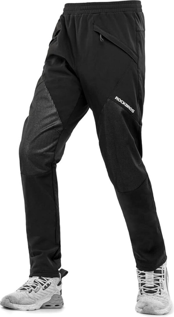 ROCKBROS Winter Hardloopbroek Fietsbroek Heren Lange Fietsbroek Skibroek Warm Fleece XXXL