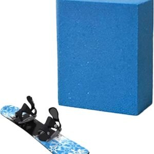 Randrubber Onderhoudstool - Roestverwijderaar Ski - Ski Onderhoud - Gegradeerde Hardheid - 5 x 4 x 2 cm - Blauw
